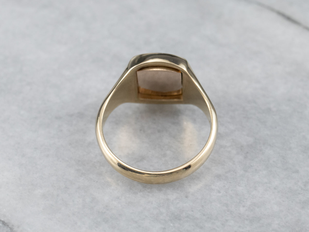 Vintage Masonic Signet Flip Ring