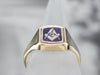 Vintage Masonic Signet Flip Ring