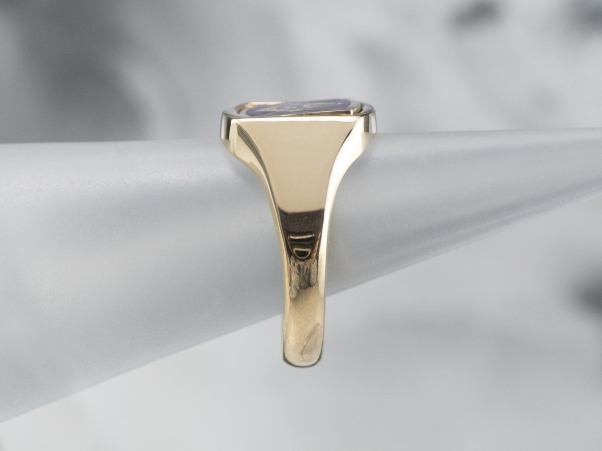 Vintage Masonic Signet Flip Ring