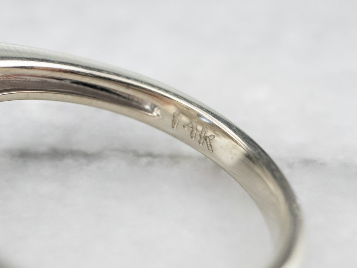 Sapphire Diamond Halo Engagement Ring