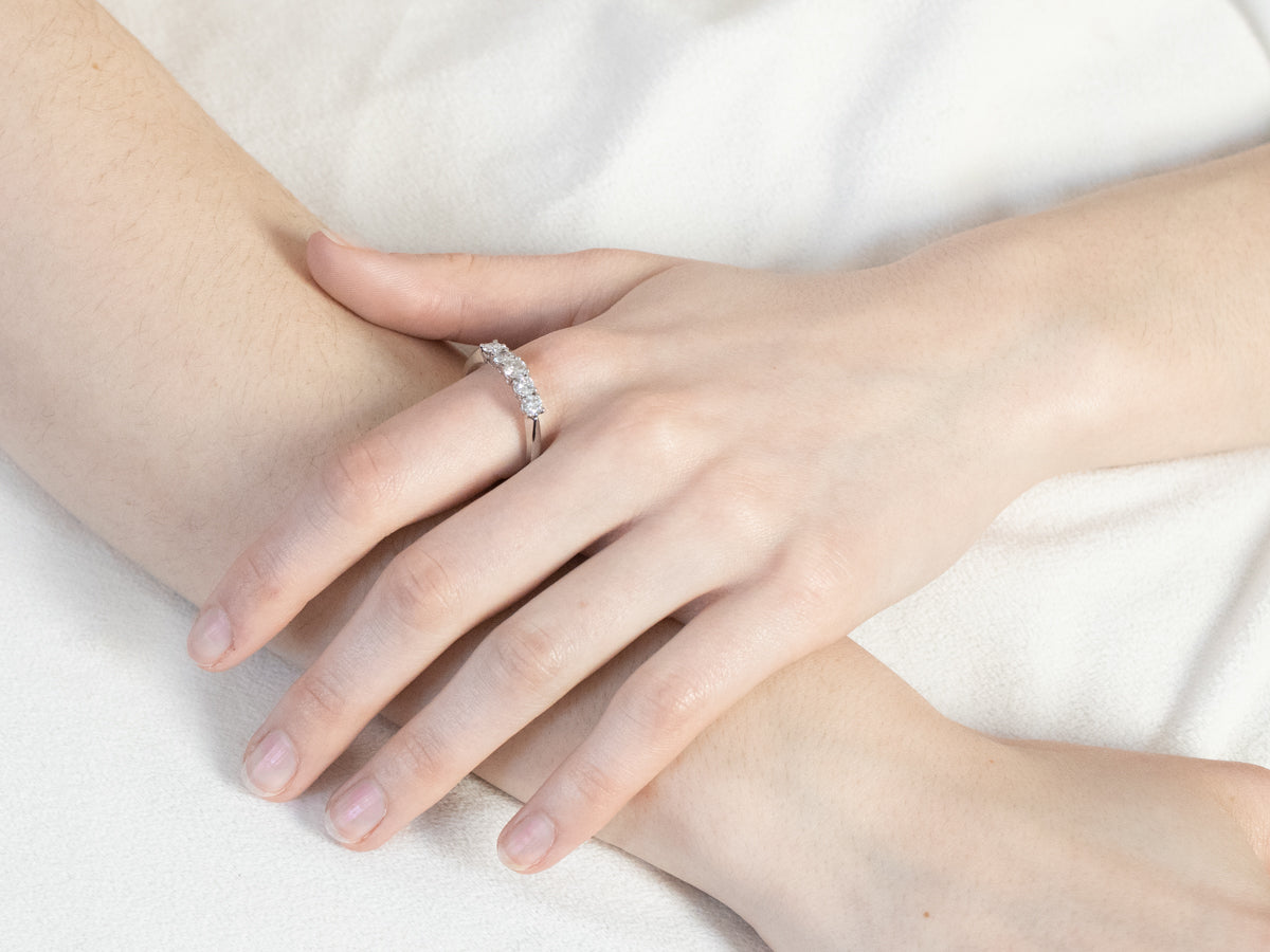 Stunning Diamond Platinum Band