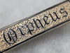 Orpheus Exquisite Black Enamel Victorian Bar Pin