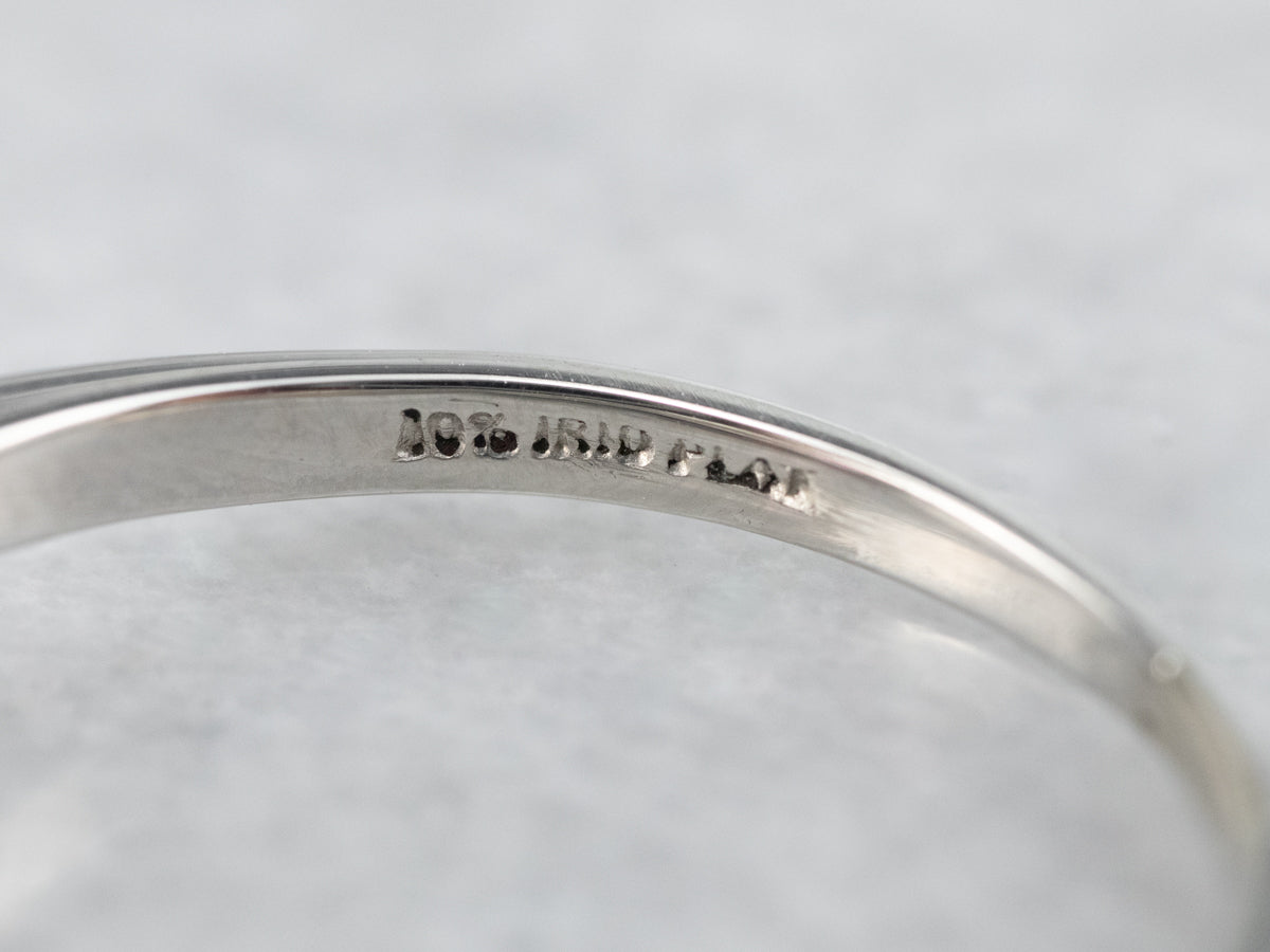 Platinum Color Change Sapphire and Diamond Ring