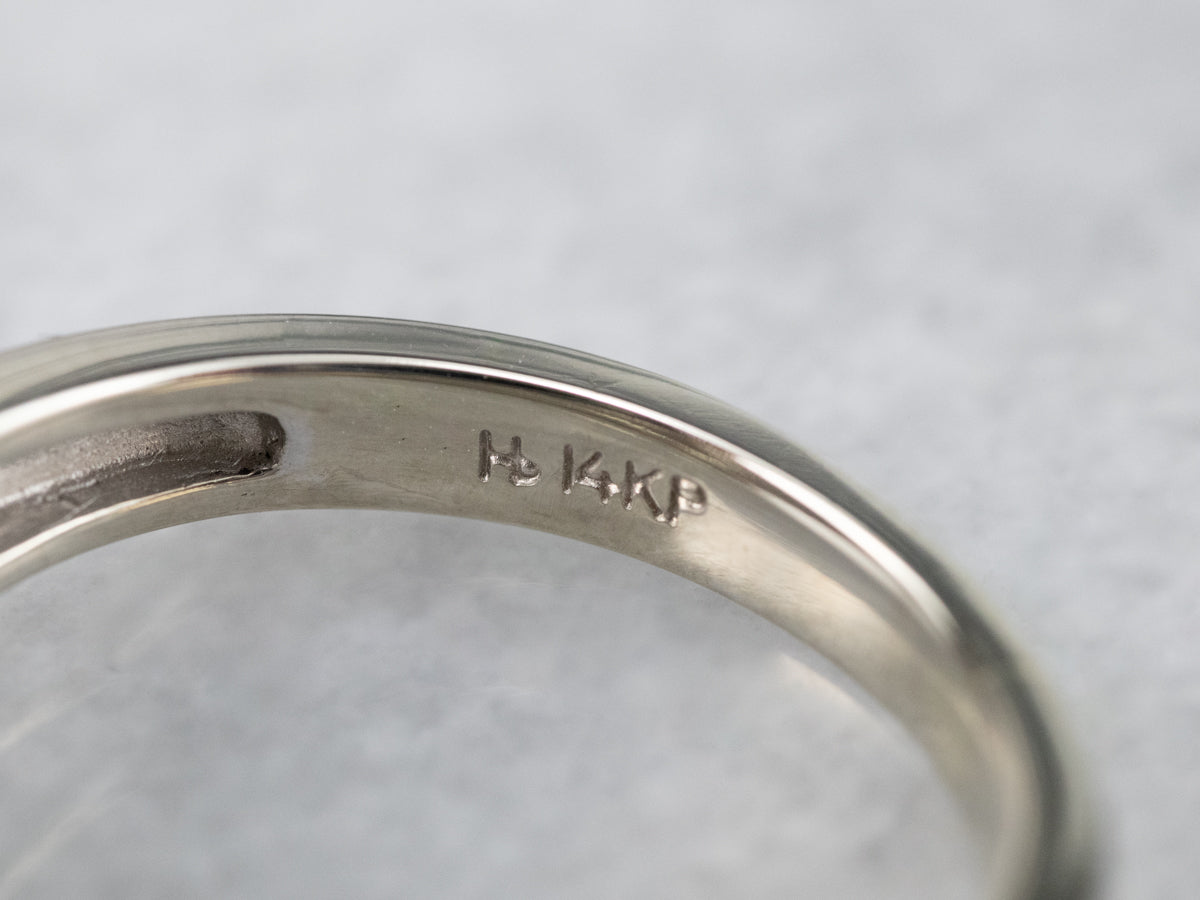 Modern Round Brilliant Diamond Engagement Ring