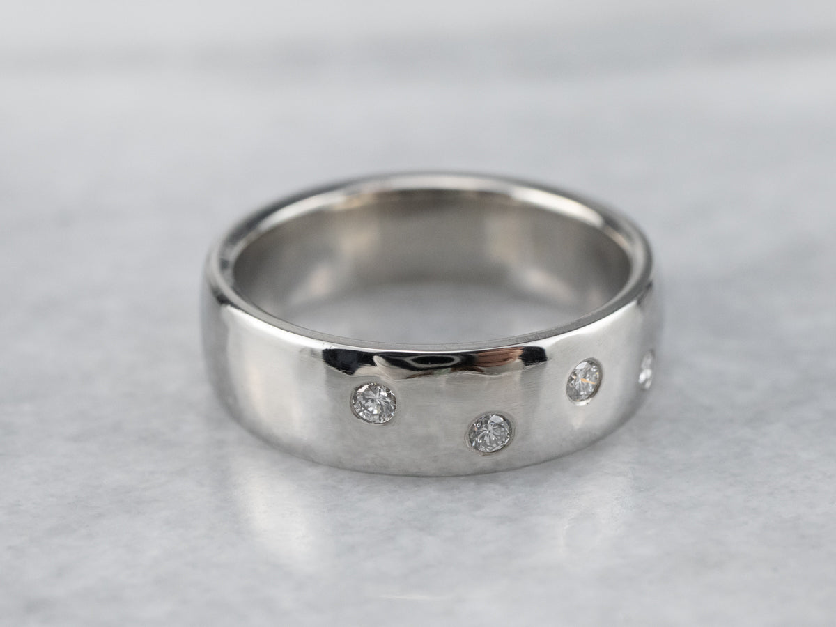 Platinum and Diamond Etoile Band