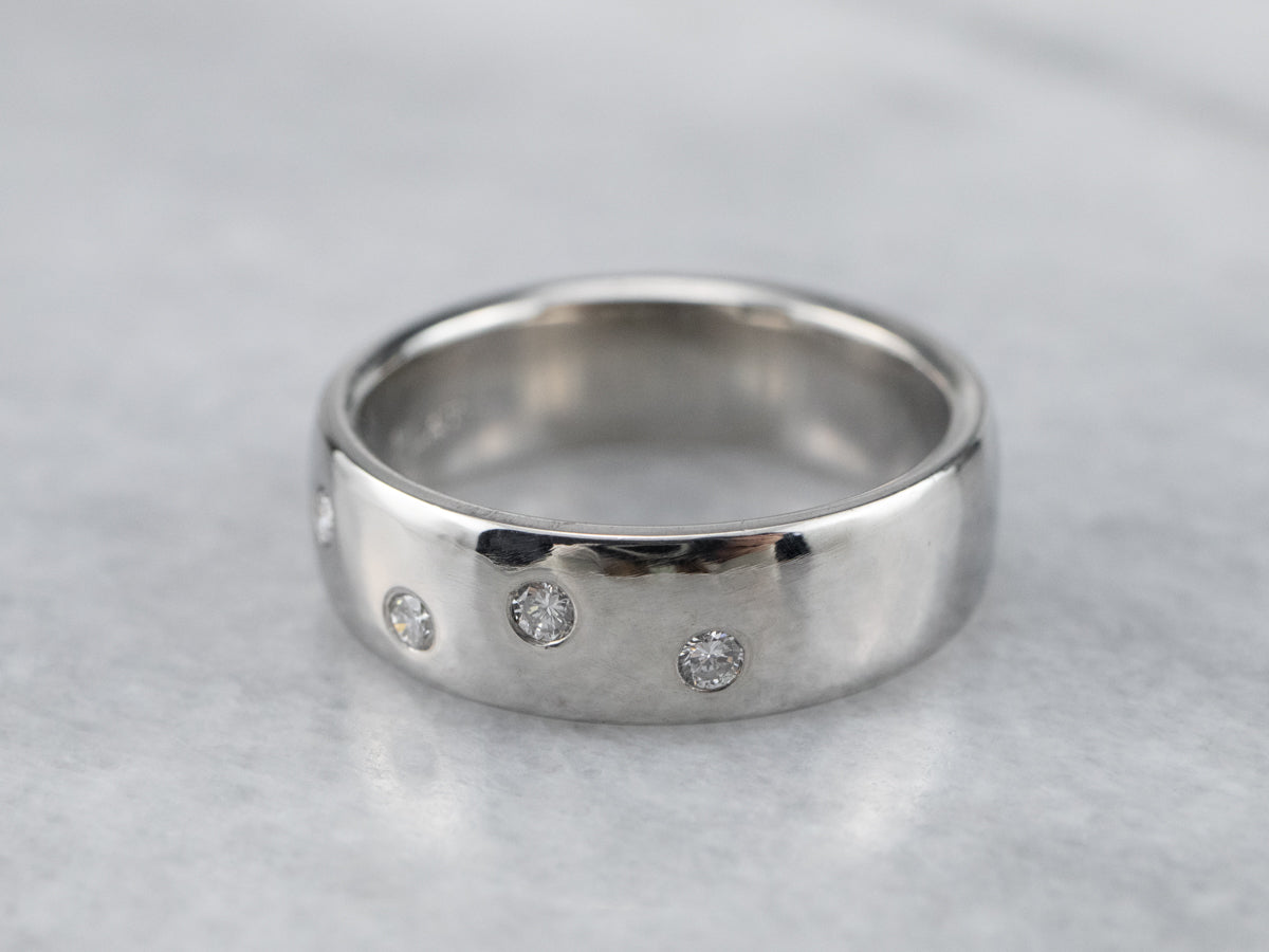 Platinum and Diamond Etoile Band