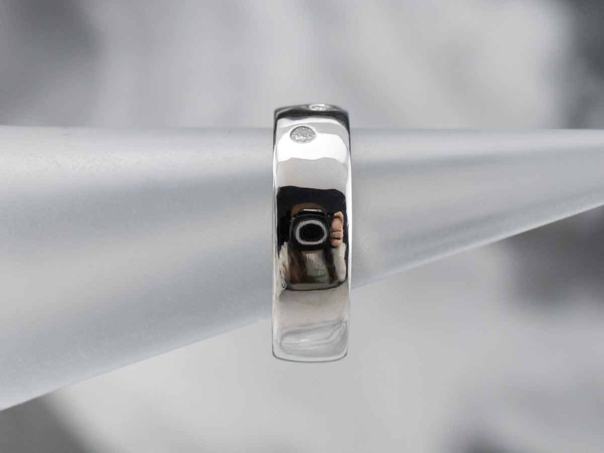 Platinum and Diamond Etoile Band