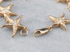 Diamond Starfish Gold Link Bracelet