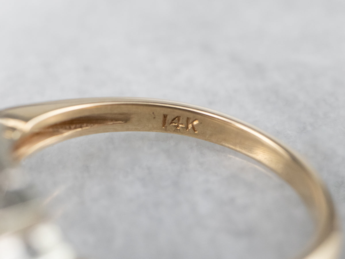 Floral Retro Era Diamond Ring