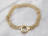 Woven Gold Infinity Link Chain Bracelet