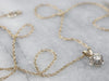 Two Tone Gold Buttercup Diamond Necklace