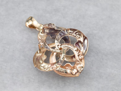 Victorian Diamond Lover's Knot Pendant