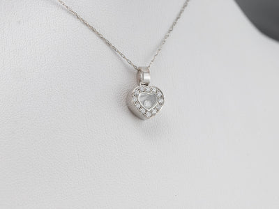 Diamond 18K Gold Heart Pendant