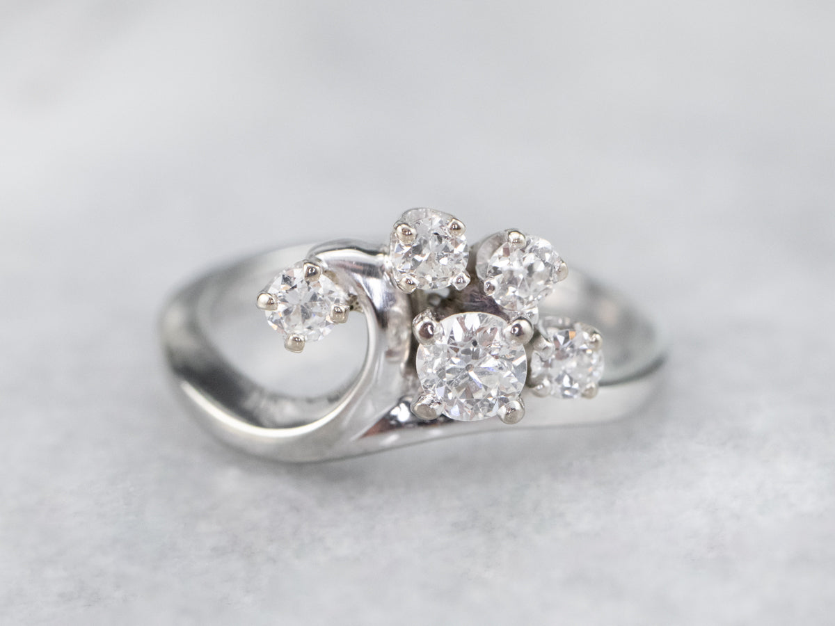 Graduated Diamond Wave Band