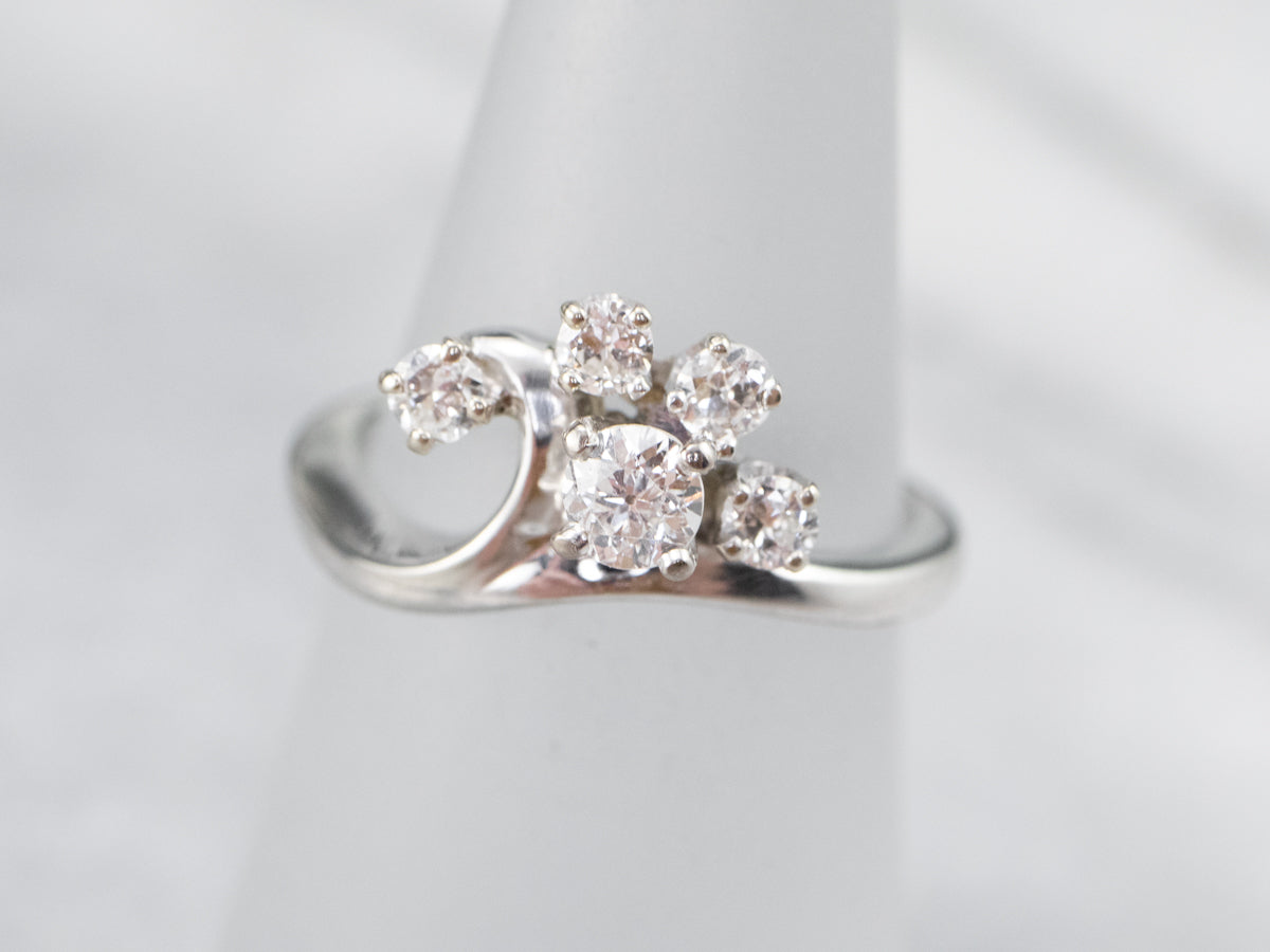 Graduated Diamond Wave Band