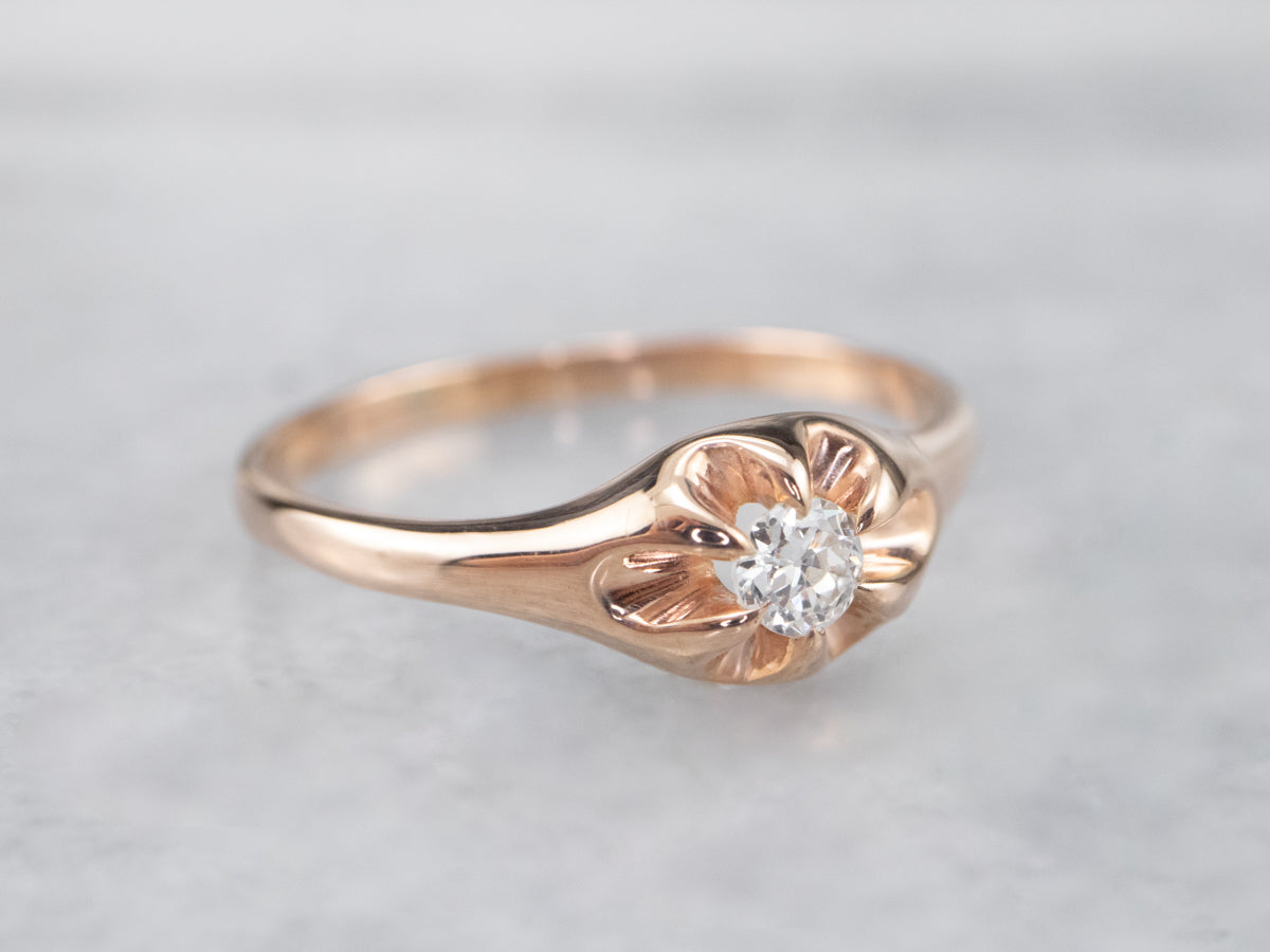 Buttercup Diamond Solitaire Engagement Ring