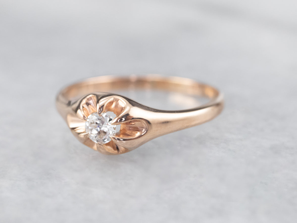 Buttercup Diamond Solitaire Engagement Ring