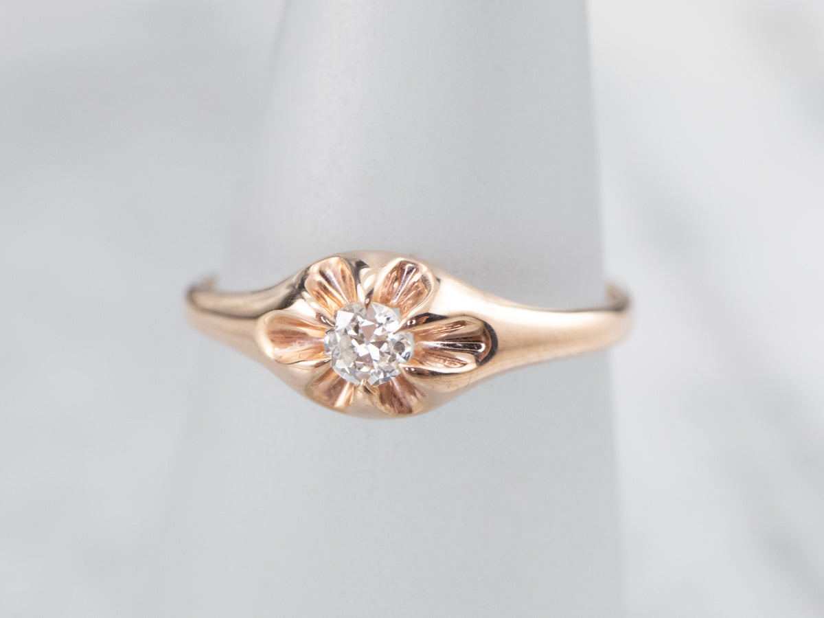 Buttercup Diamond Solitaire Engagement Ring