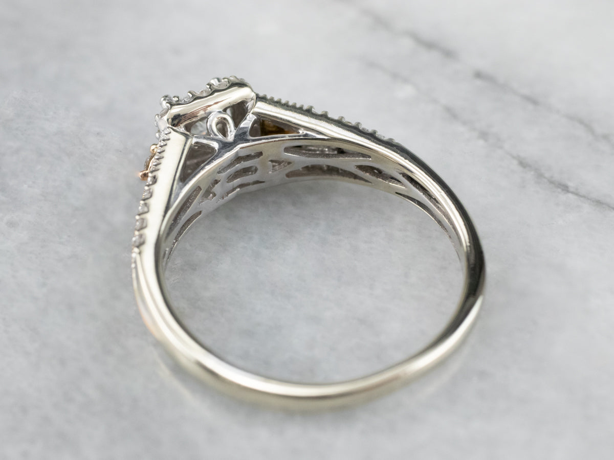 Modern Princess Cut Diamond Engagement Ring