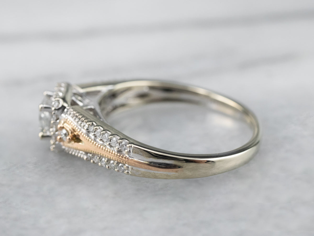 Modern Princess Cut Diamond Engagement Ring