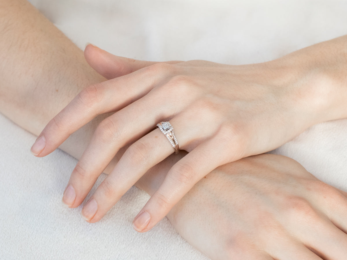 Modern Princess Cut Diamond Engagement Ring