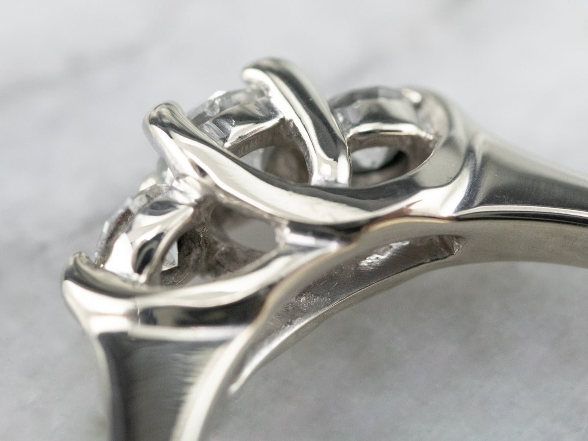 Three Stone Diamond Engagement Ring