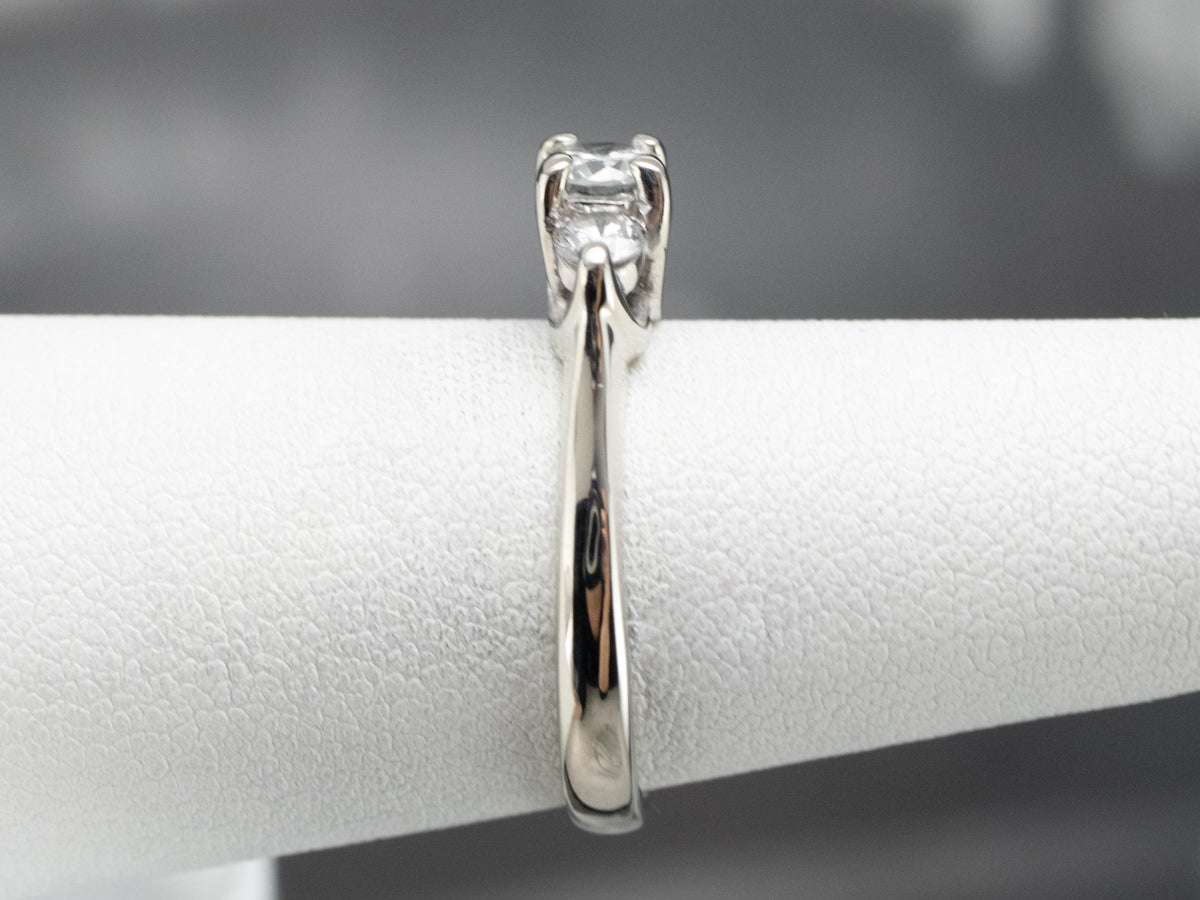 Three Stone Diamond Engagement Ring