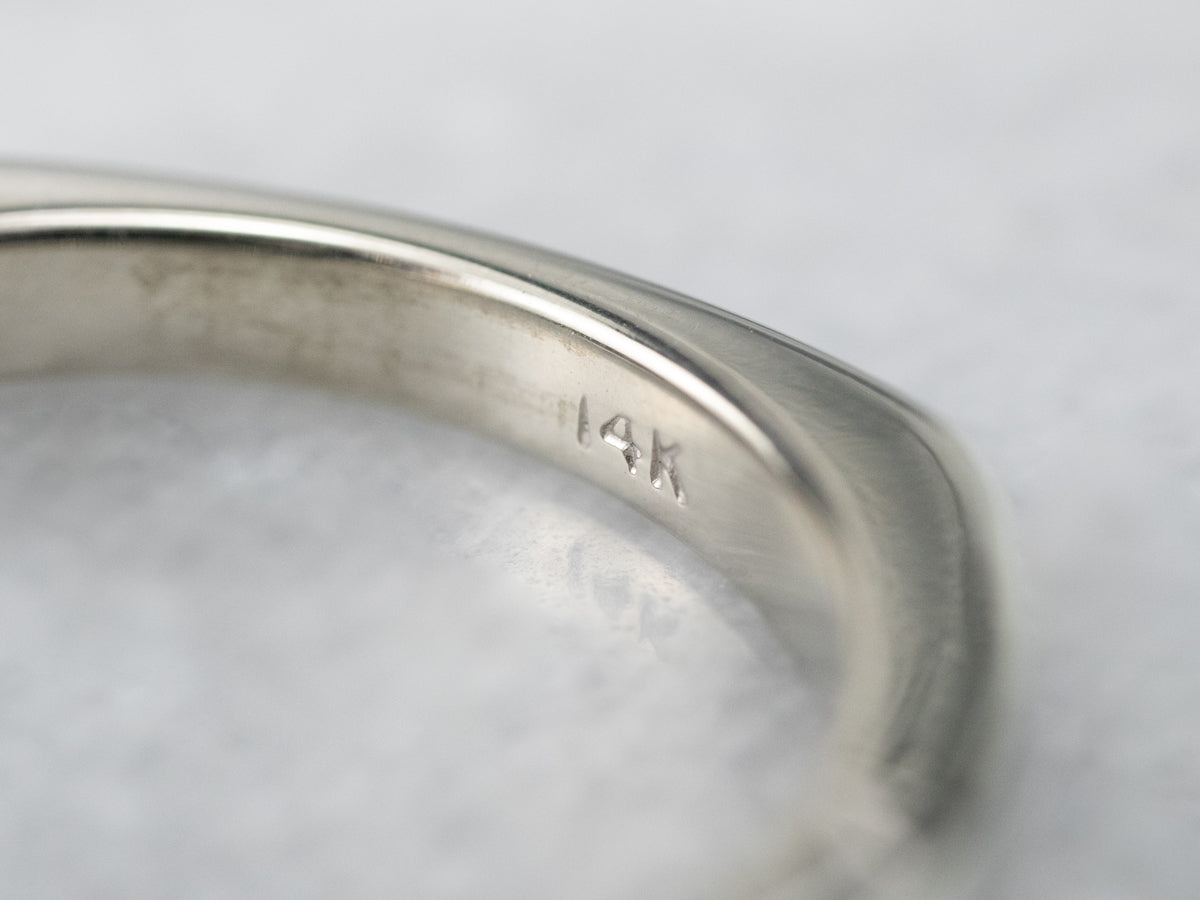 Engraved Diamond Contour Band