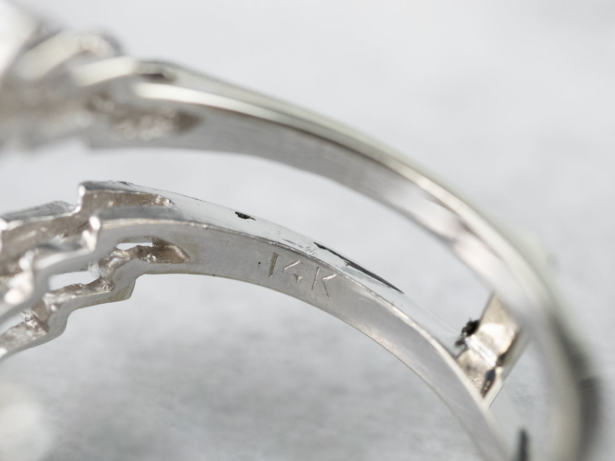 Vintage Diamond White Gold Enhancer Band