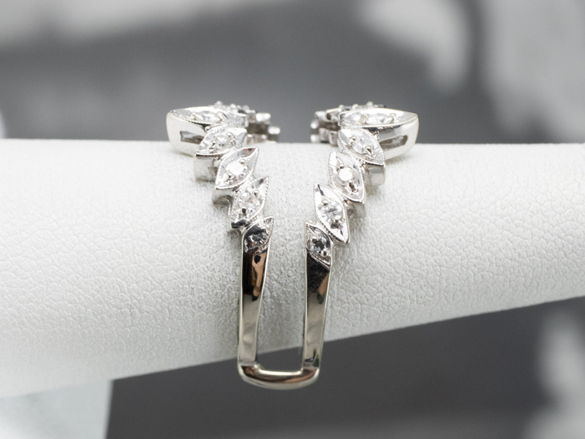 Vintage Diamond White Gold Enhancer Band