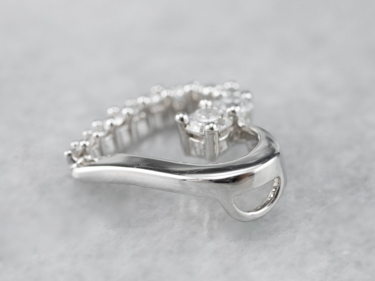 White Gold Diamond Heart Pendant