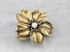 Antique Baroque Pearl Flower Pin or Pendant