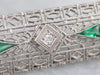 Art Deco Diamond Filigree Brooch