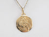 Gold Saint Christopher Medal
