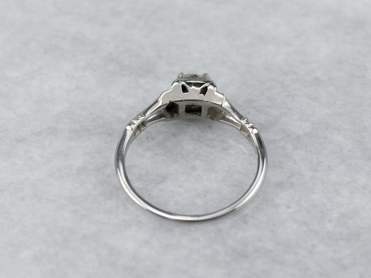 Jabel Art Deco Diamond Engagement Ring