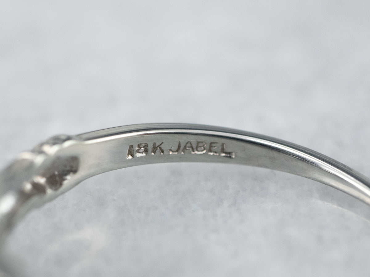 Jabel Art Deco Diamond Engagement Ring