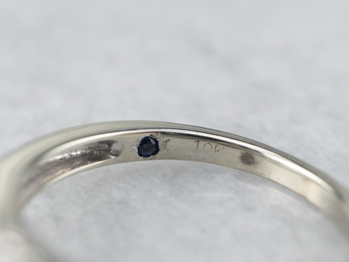 Modern Diamond Halo Engagement Ring