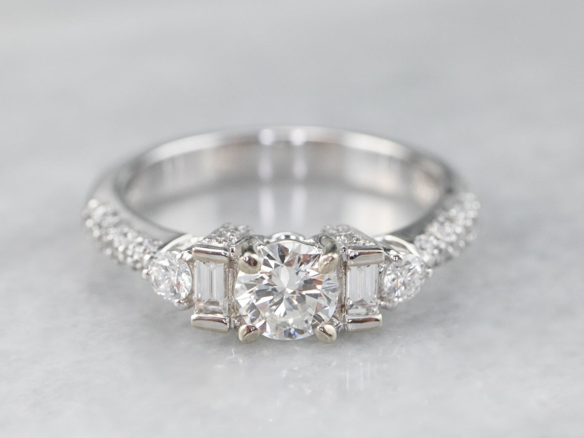 Diamond White Gold Engagement Ring