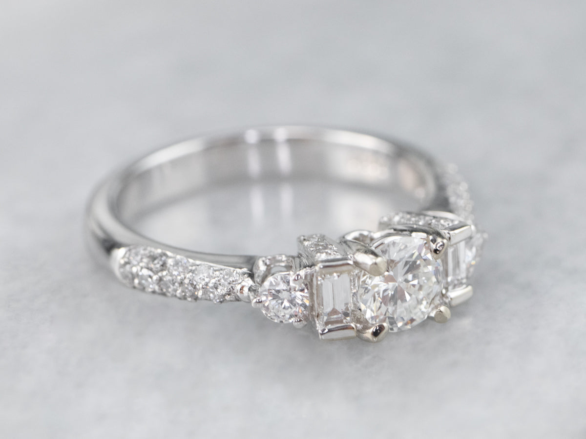 Diamond White Gold Engagement Ring