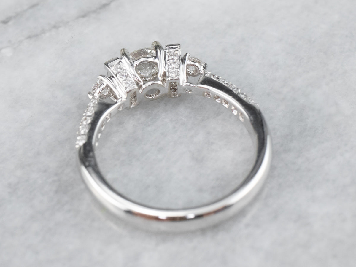 Diamond White Gold Engagement Ring