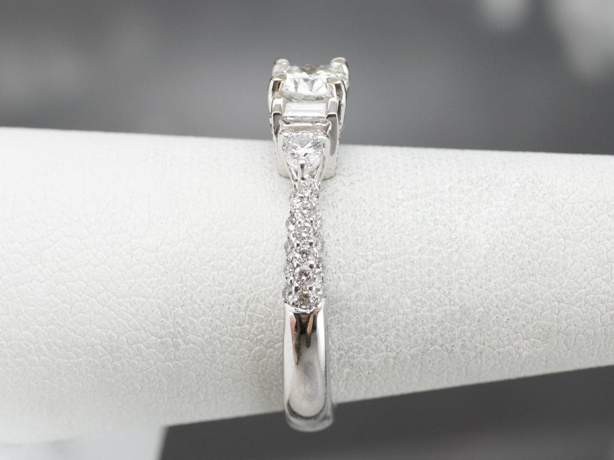 Diamond White Gold Engagement Ring