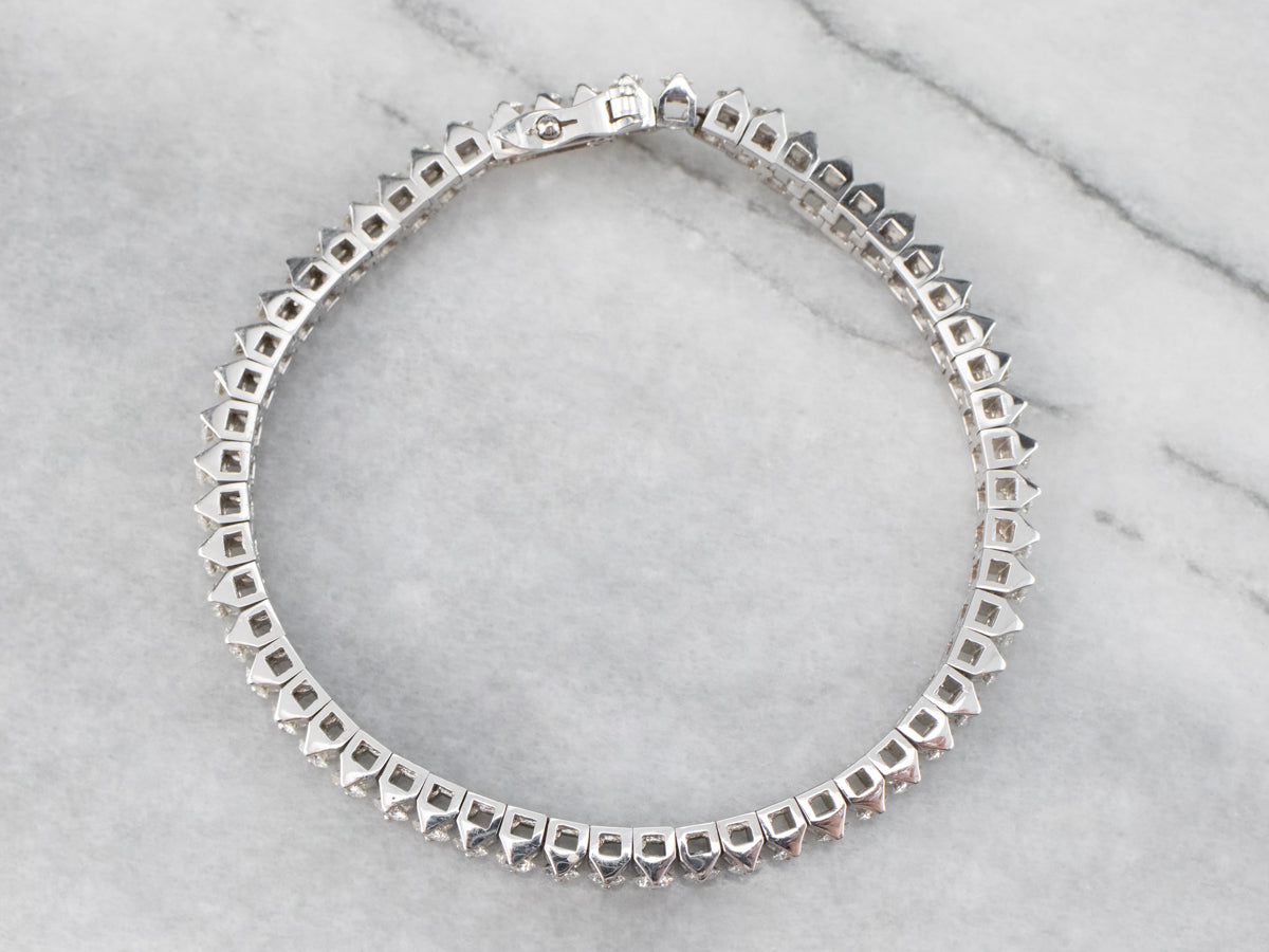 Modern Diamond Tennis Bracelet
