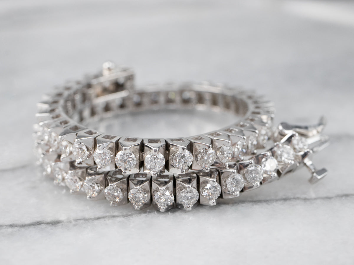 Modern Diamond Tennis Bracelet