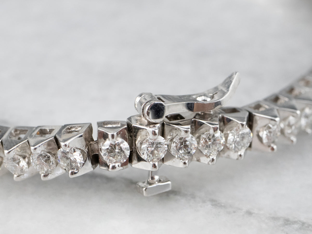 Modern Diamond Tennis Bracelet
