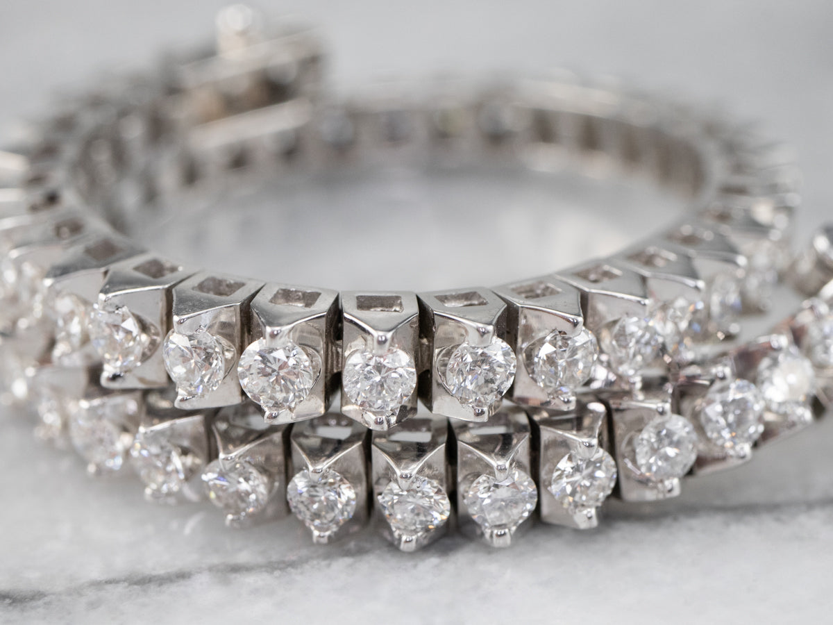 Modern Diamond Tennis Bracelet