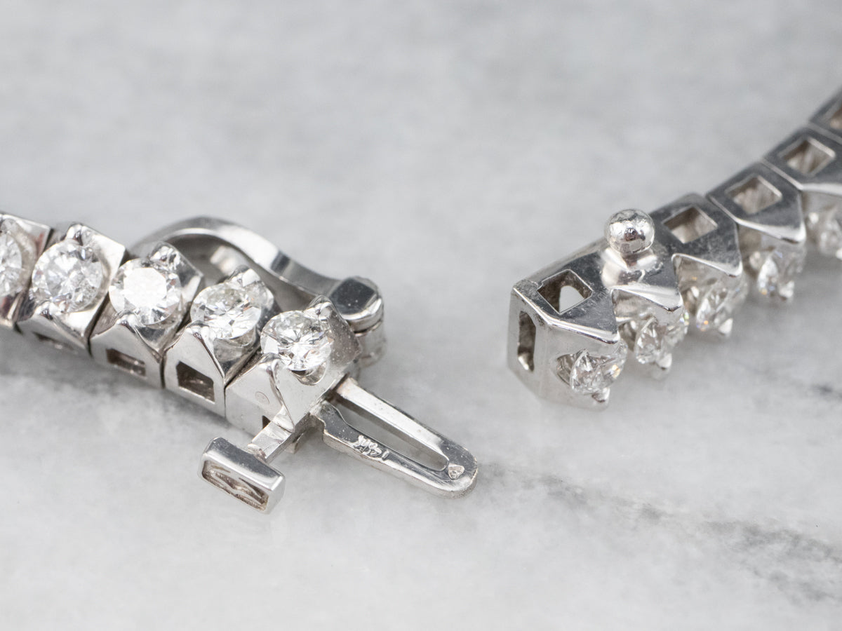 Modern Diamond Tennis Bracelet