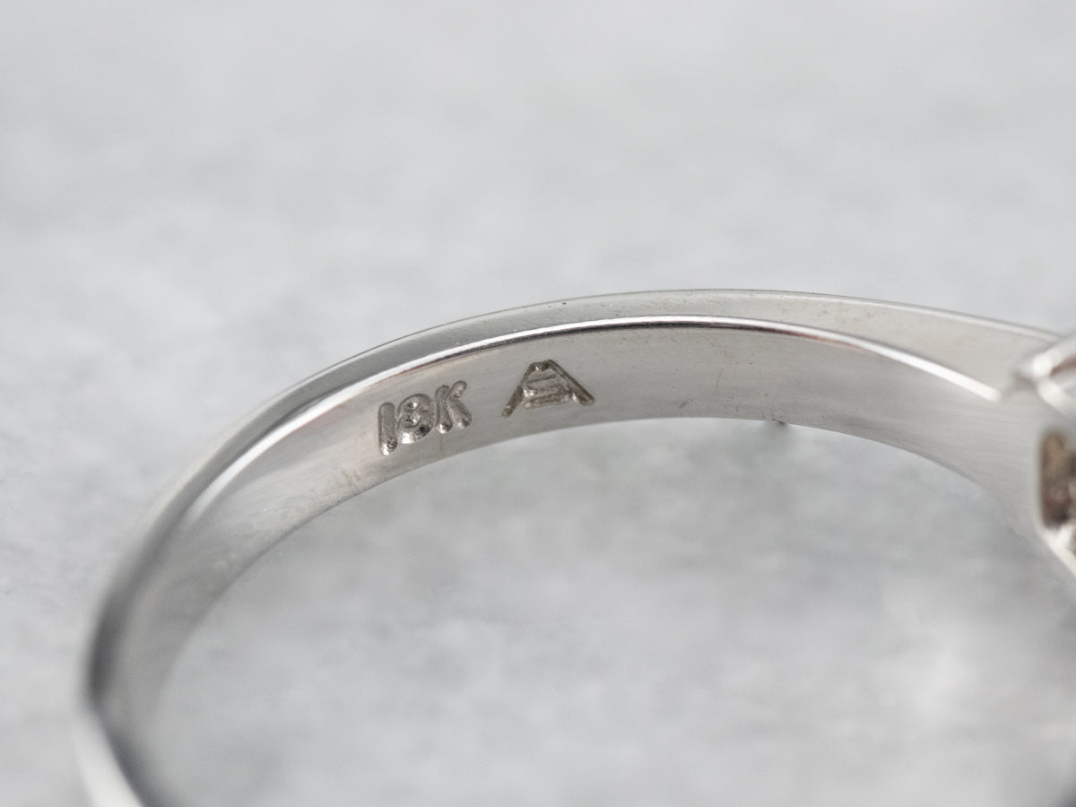 Emerald Cut Ruby and Diamond Ring