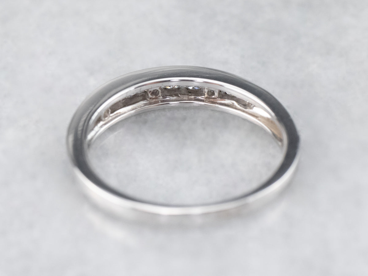 White Gold Channel Set Diamond Band