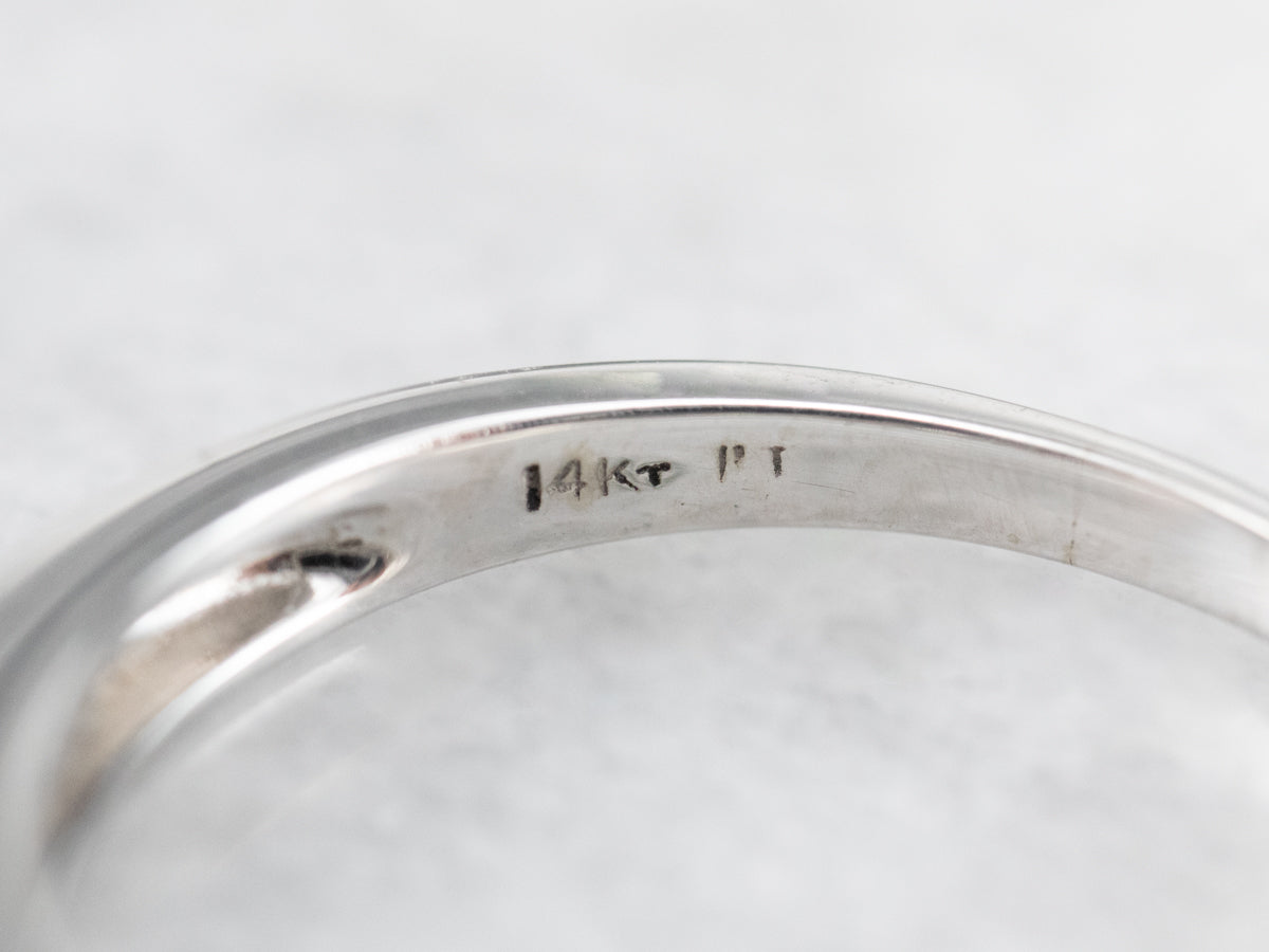 White Gold Channel Set Diamond Band