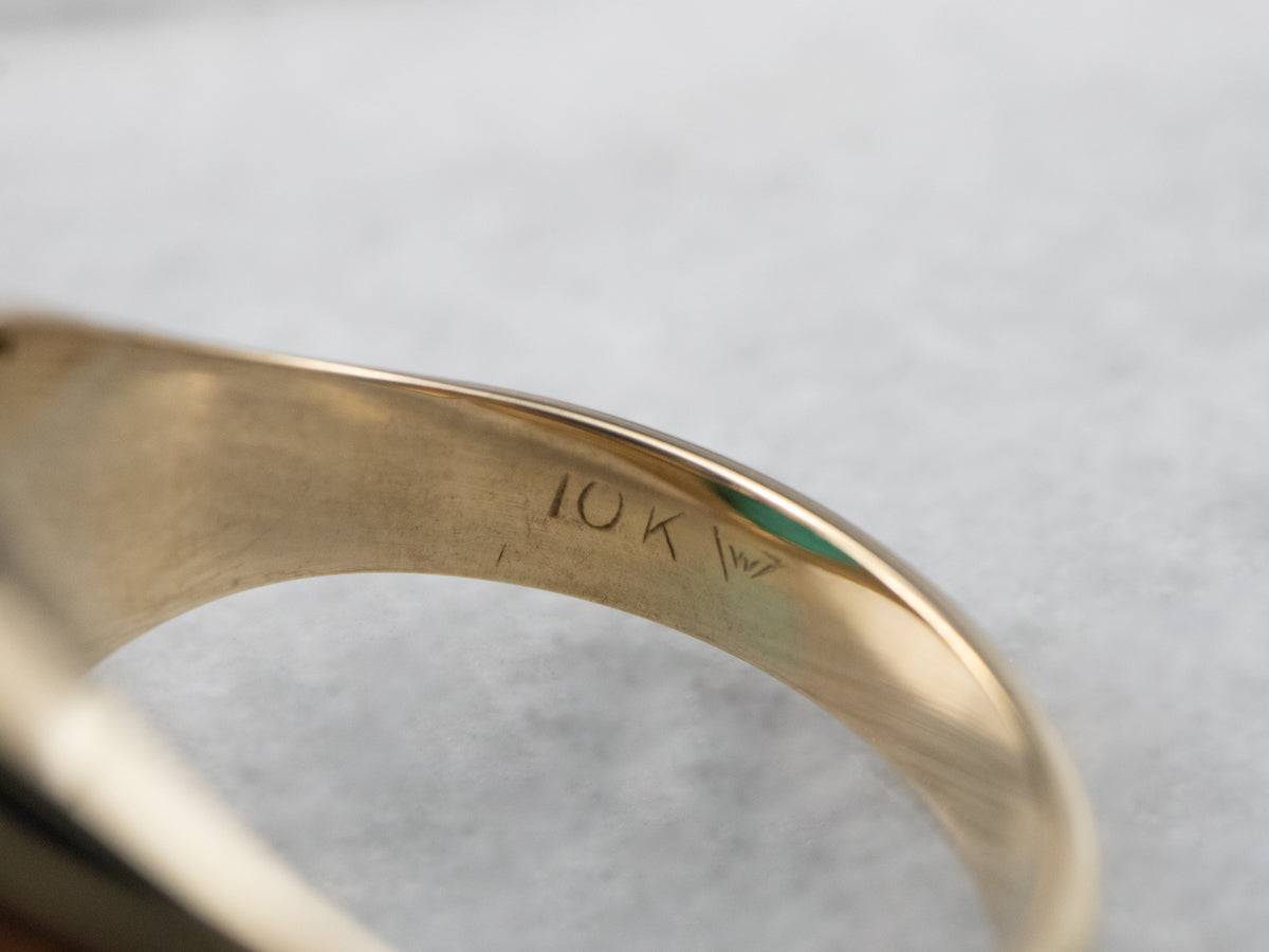 Vintage Turquoise Gold Ring